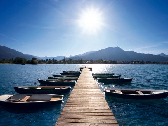 Naherholungsgebiet am Alpenrand mit mediterranem Flair: Der Tegernsee